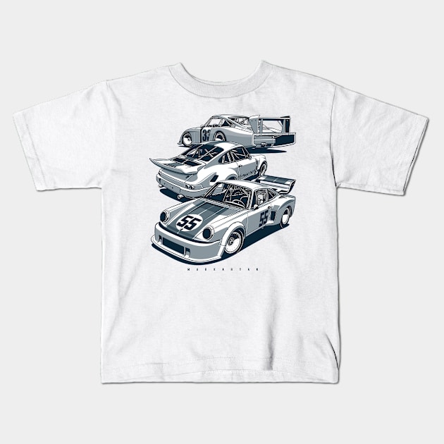 Motorsport legends Kids T-Shirt by Markaryan